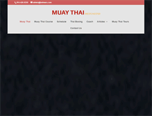 Tablet Screenshot of muaythaiwestchester.com